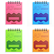 Silvine Twin Wire Polyprop Notebook A7 74x105mm 160 Pages Assorted Colours 20 Pack
